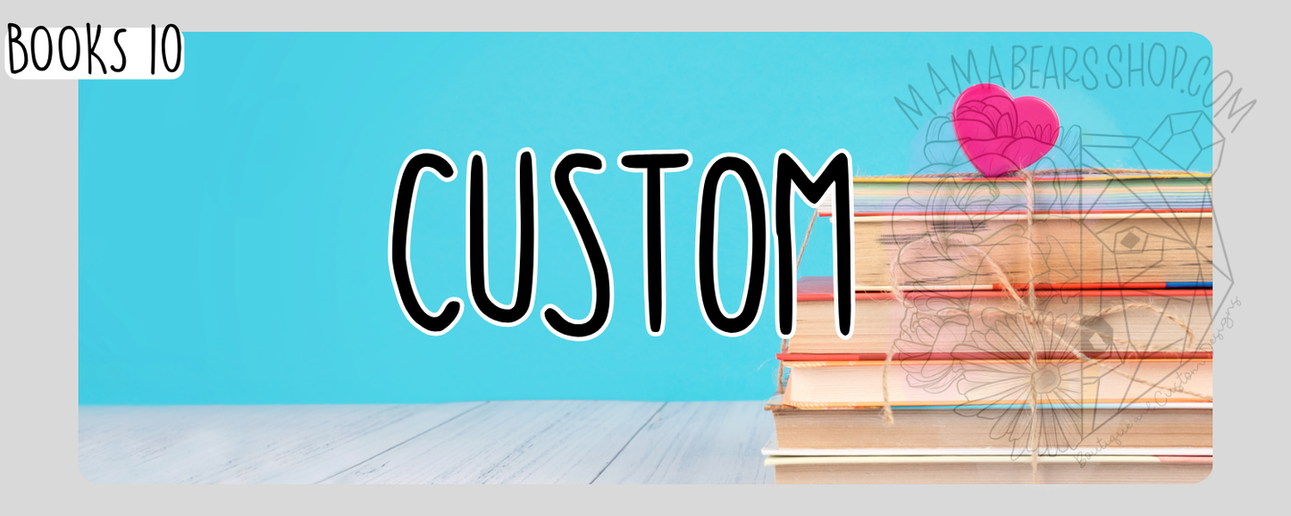 📚LIBRARY/BOOK Custom Labels *14 OPTIONS 📚