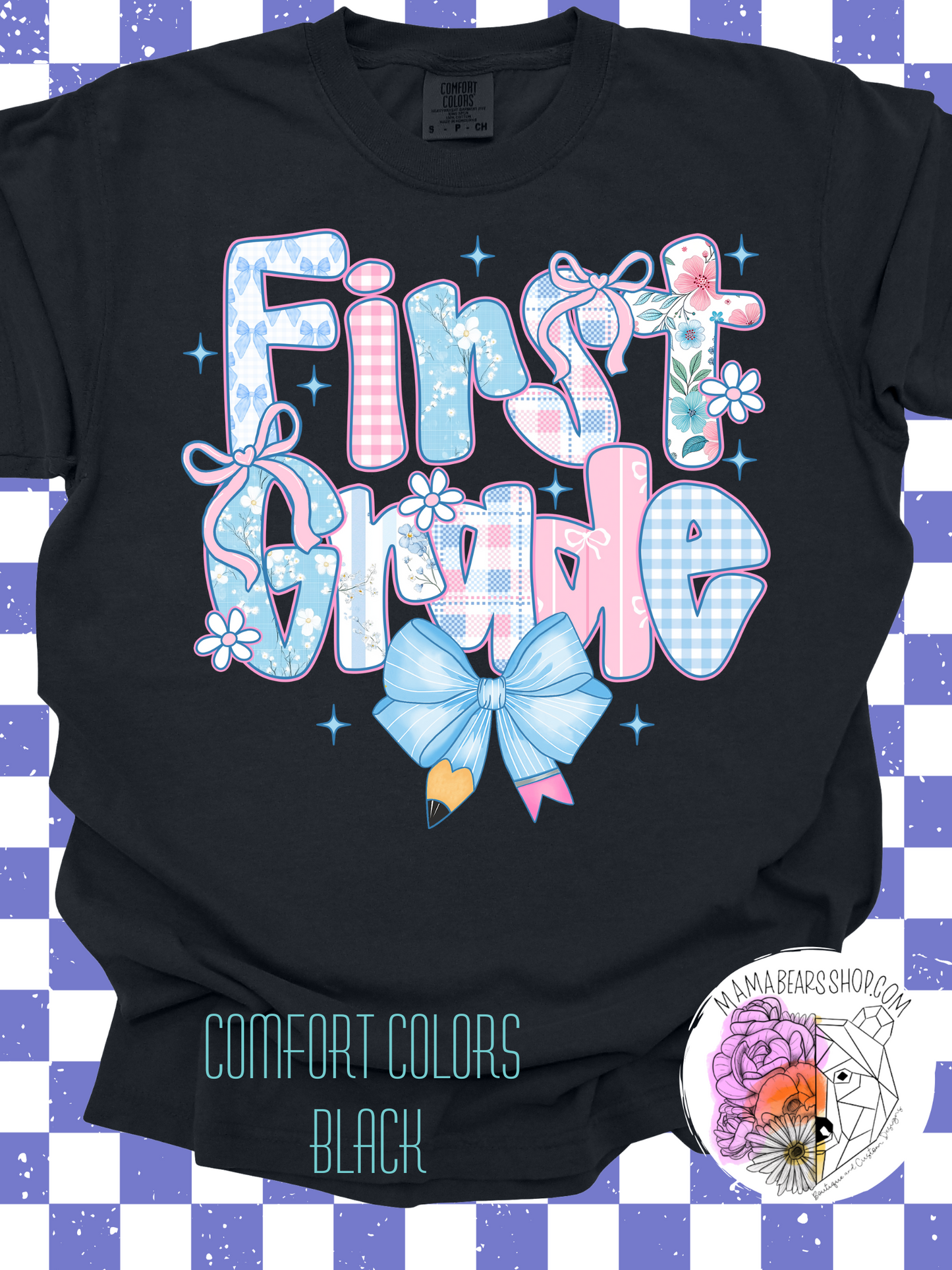 ✏️Pastel Preppy🎀 FIRST GRADE Adult Tee