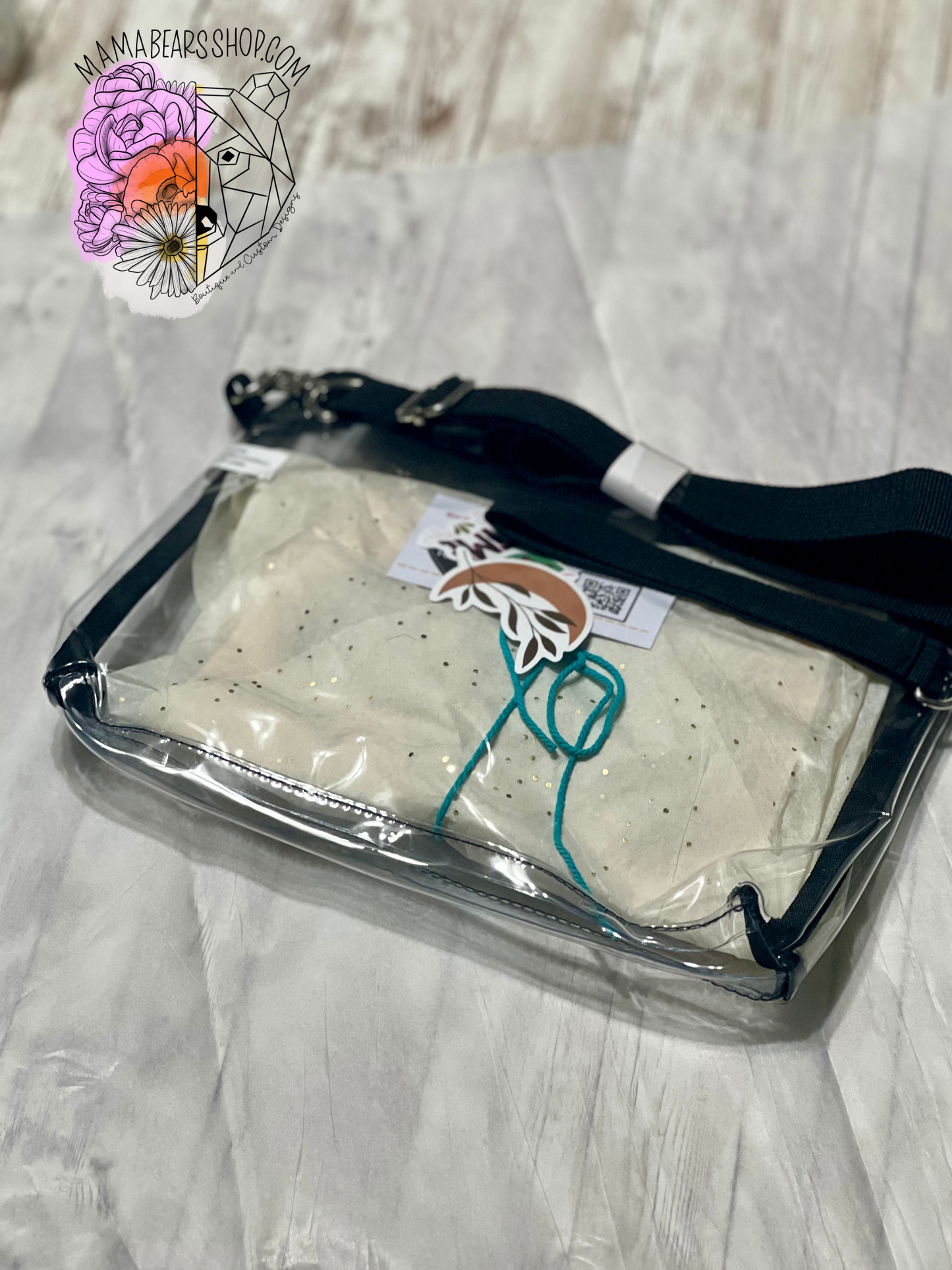 CLEAR STADIUM PURSE/HADBAG