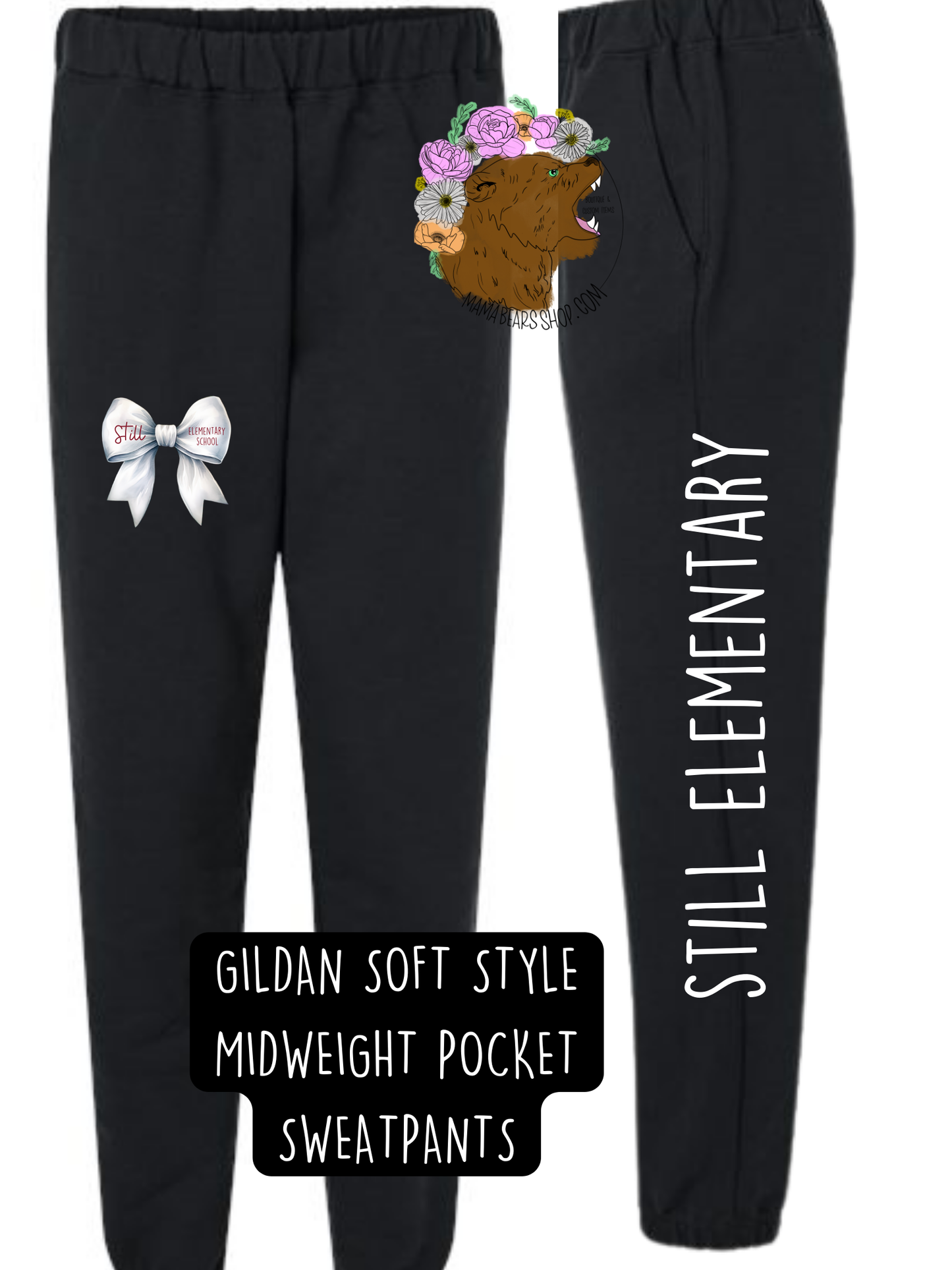 CUSTOM STILL ELEM. GILDAN SOFTSTYLE POCKET SWEATPANTS