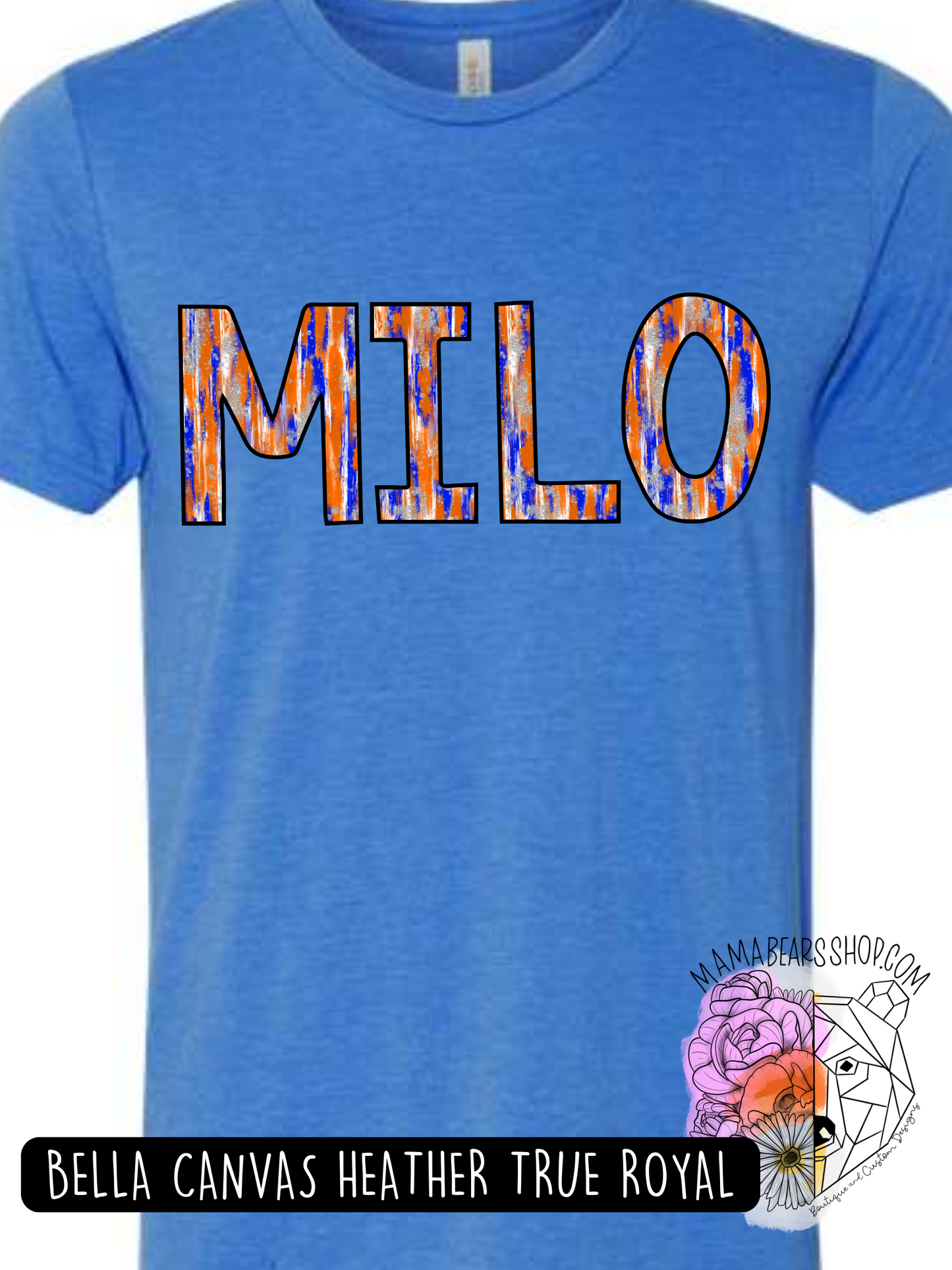 MILO FONT CUSTOM SPIRIT WEAR short sleeve adult BC