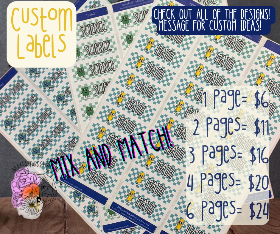 Custom Labels *Quantity Discounts Apply Automatically at Checkout!