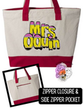 CUSTOM ZIPPER TOTES