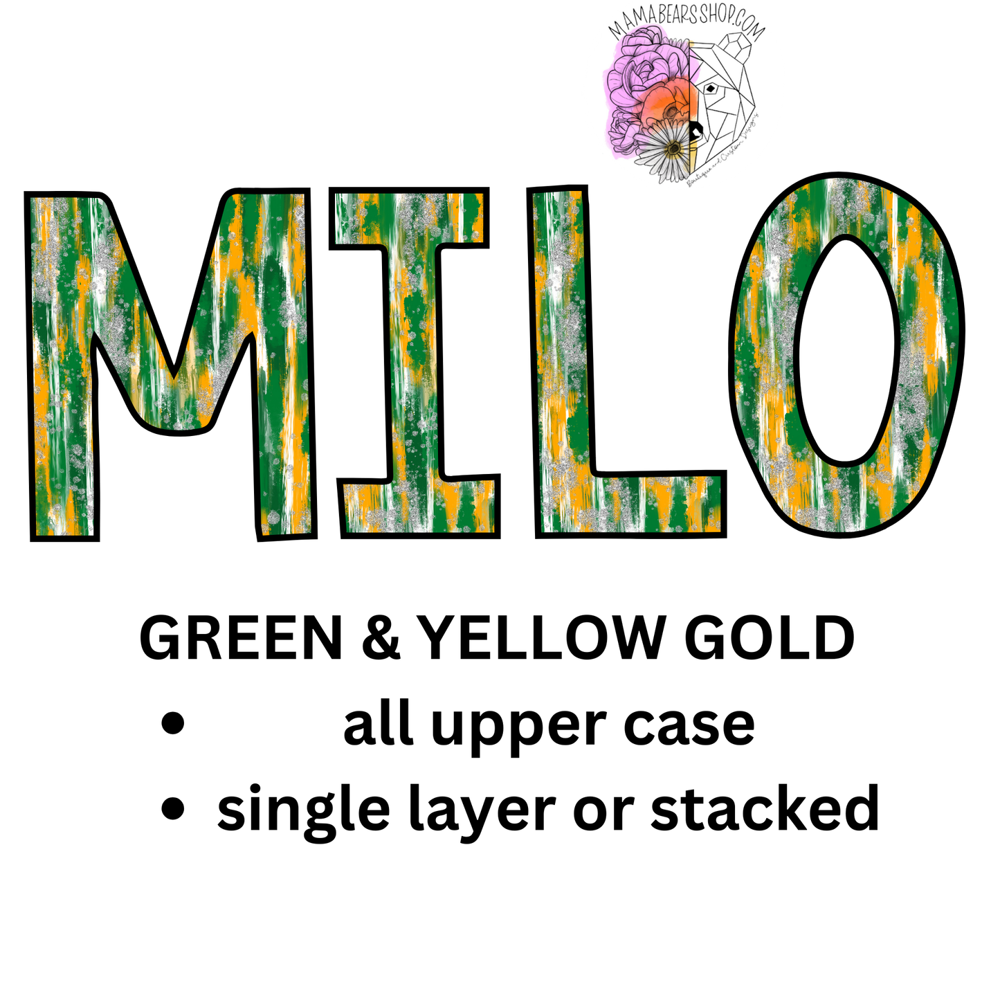 MILO FONT CUSTOM SPIRIT WEAR CREWNECK ADULT