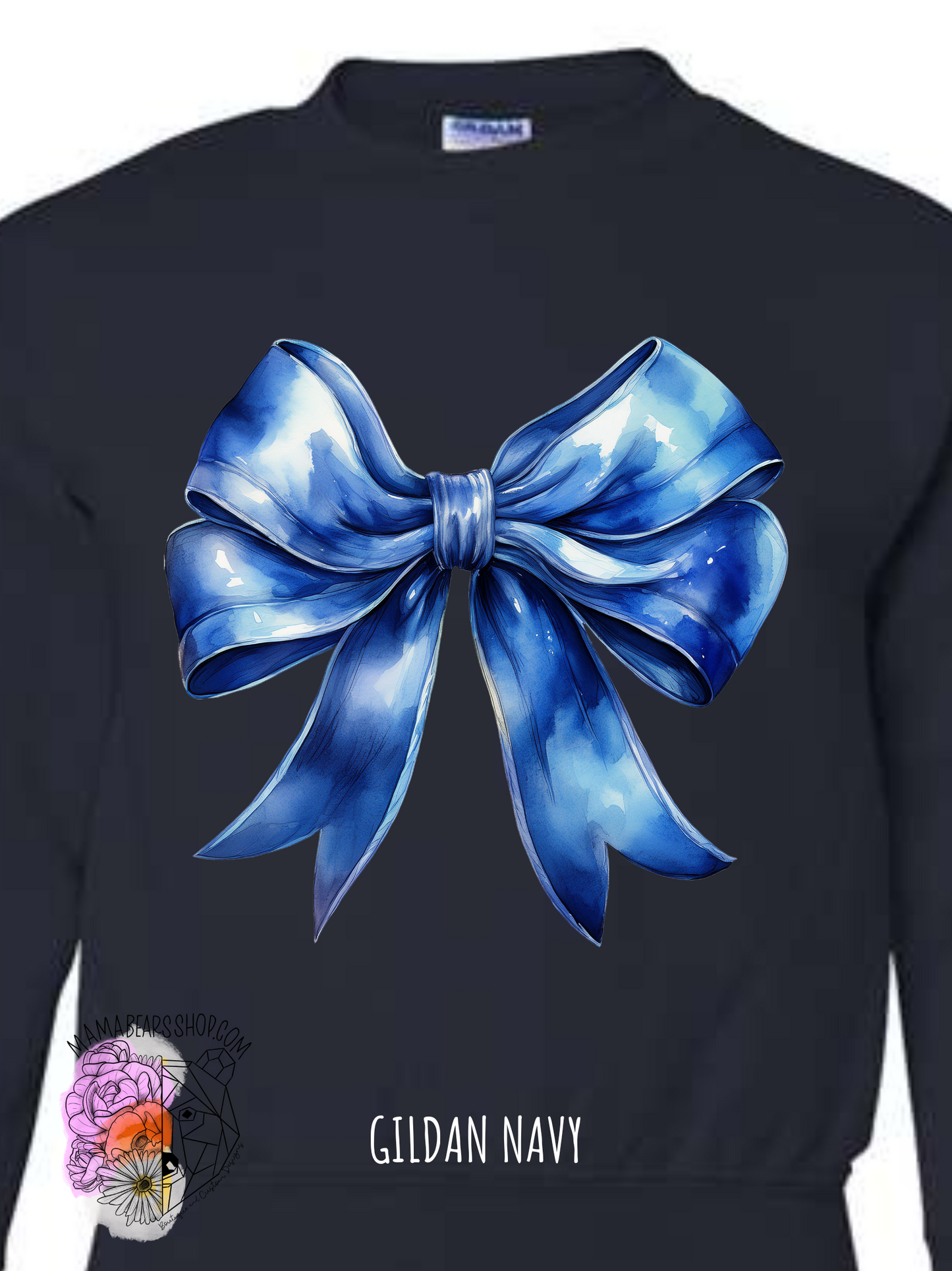 Blue Bow Coquette