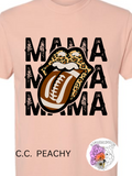 FOOTBALL MAMA CHEETAH LIPS