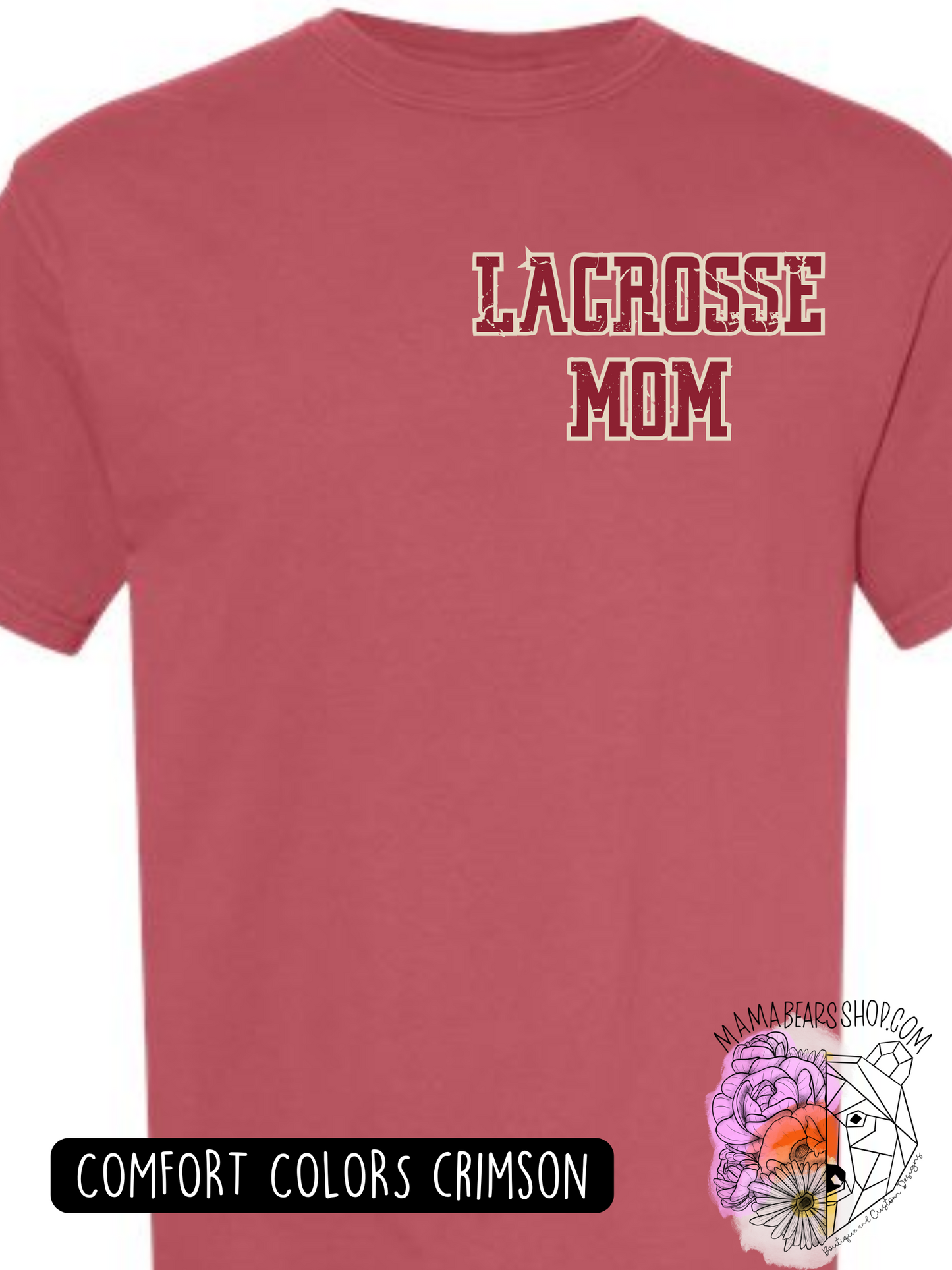 LAX MOM CHECKERED HAWKS BOW