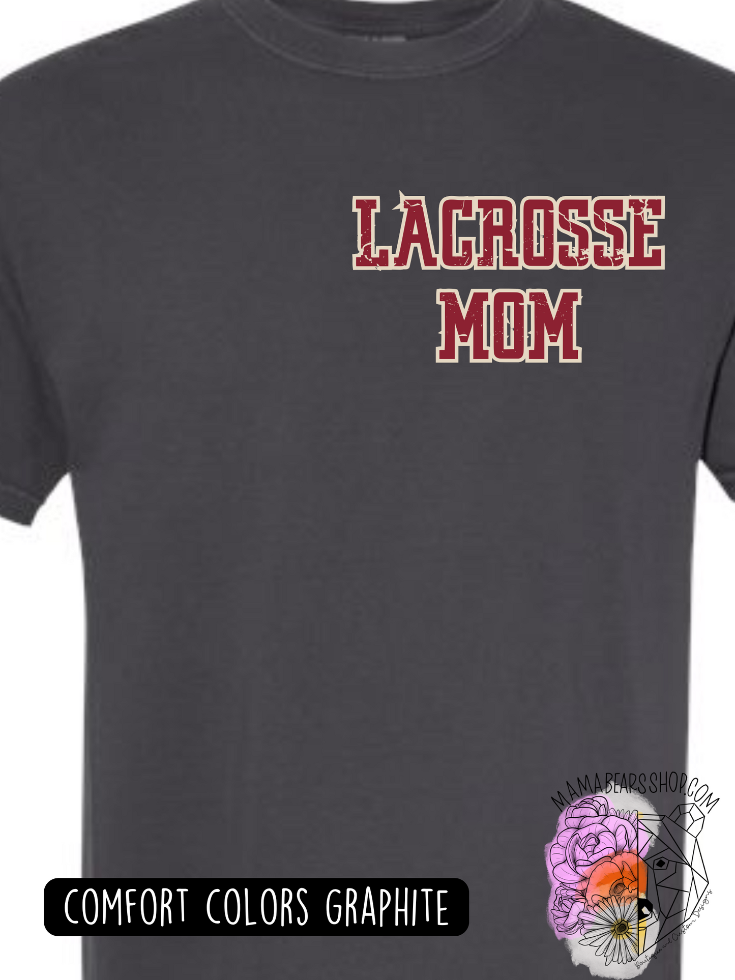 LAX MOM CHECKERED HAWKS BOW