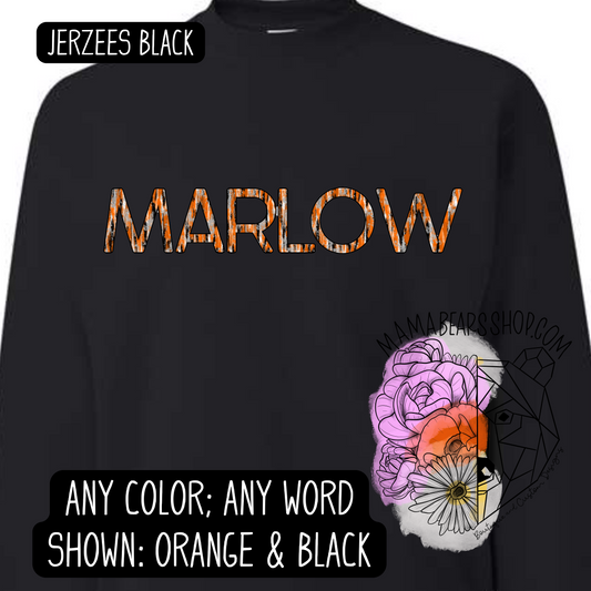 MARLOW FONT CUSTOM SPIRIT WEAR CREWNECK ADULT