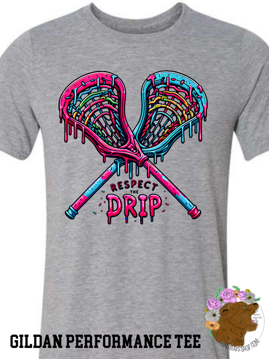 RESPECT THE DRIP LAX PERFORMANCE TEE