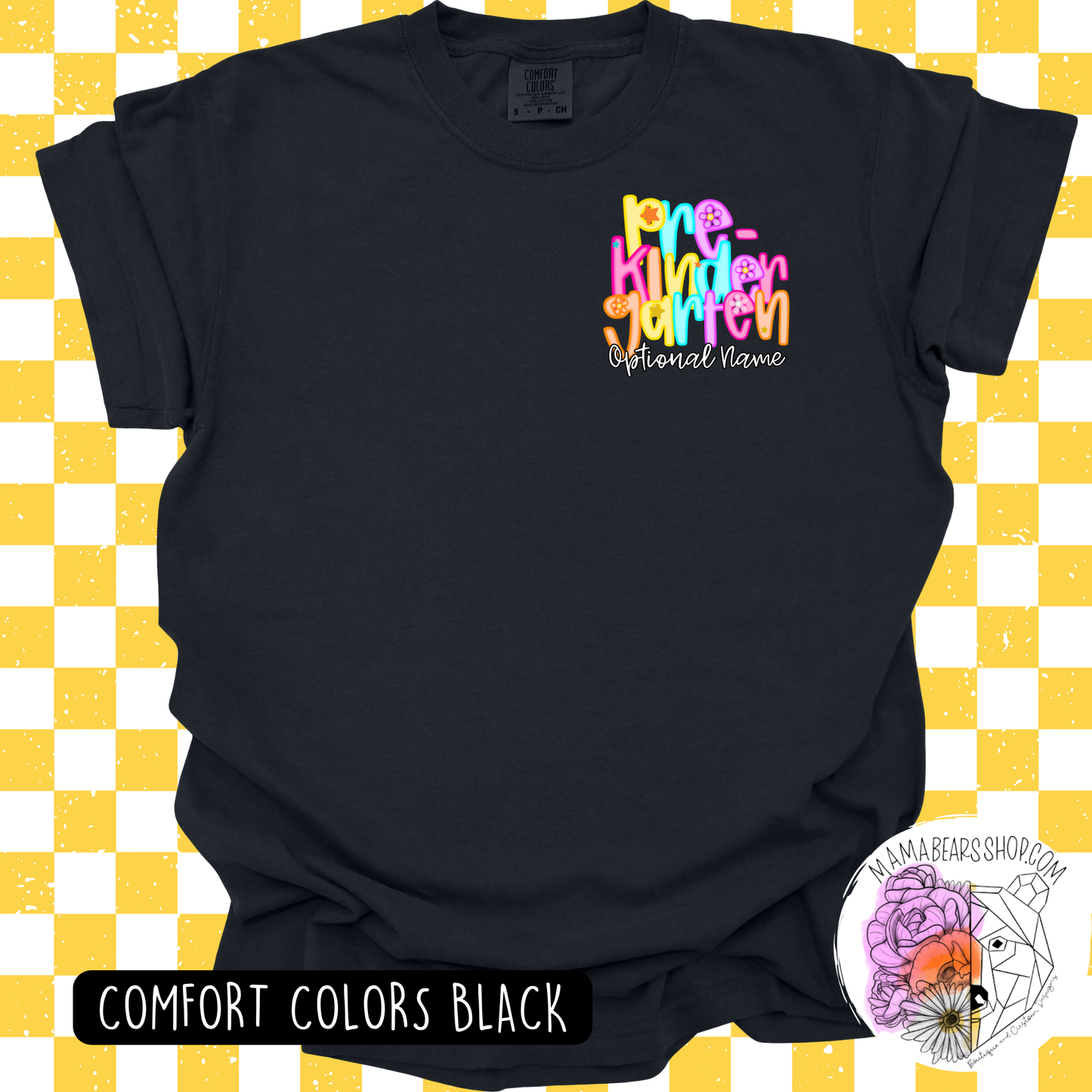 🌞PRE-KINDERGARTEN TEES NEON LETTERS