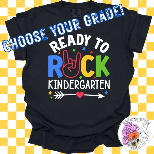 *All grades* READY TO ROCK *Black Tee* ADULT