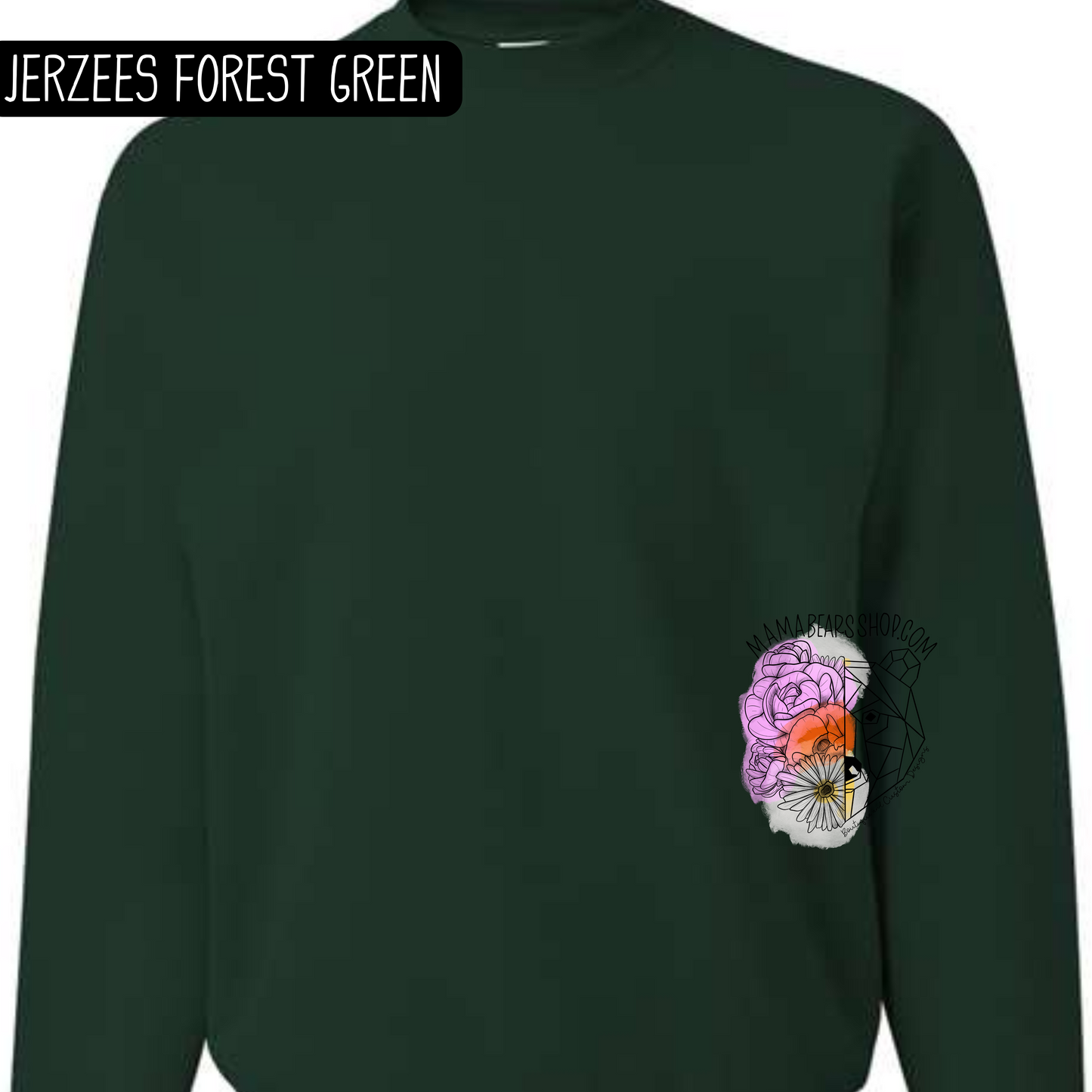 DOODLE 1 FONT CUSTOM SPIRIT WEAR CREWNECK ADULT