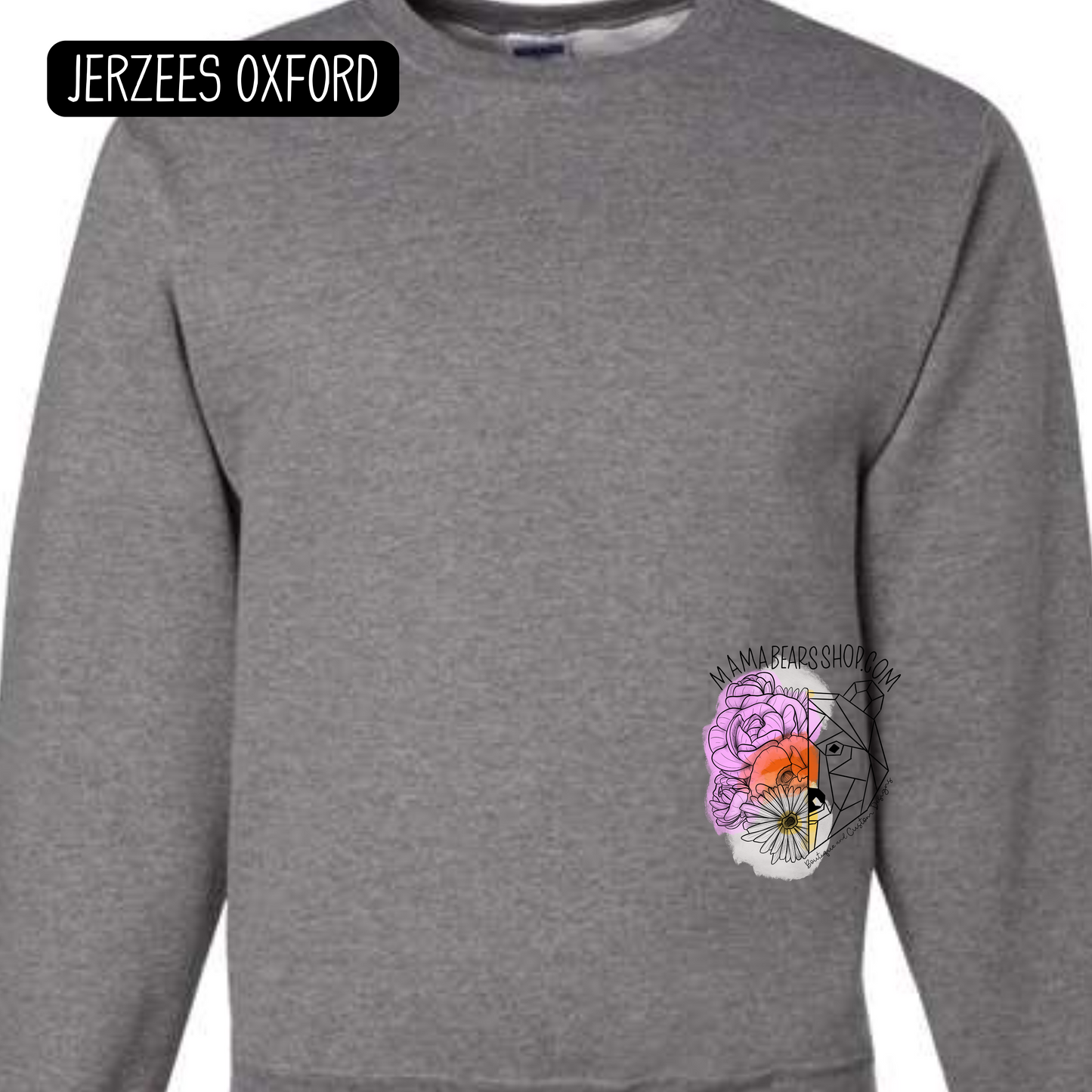 DOODLE 1 FONT CUSTOM SPIRIT WEAR CREWNECK ADULT
