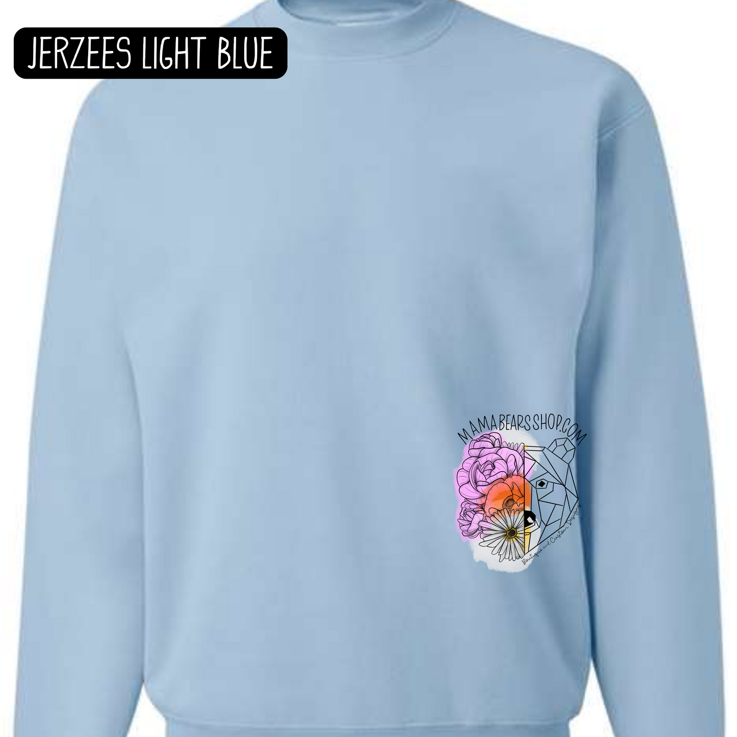 DOODLE 1 FONT CUSTOM SPIRIT WEAR CREWNECK ADULT