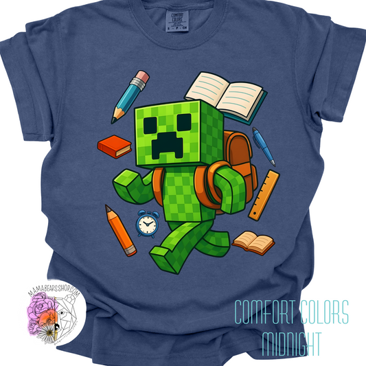 CREEPER MC School Adult Tee