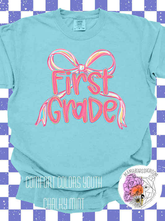 🖌️Preppy Bow FIRST GRADE YOUTH