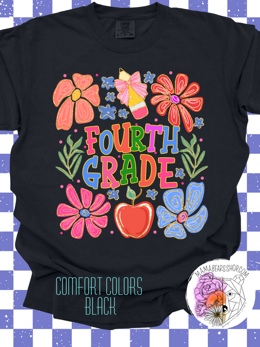 🌸Floral 😍FOURTH GRADE ADULT
