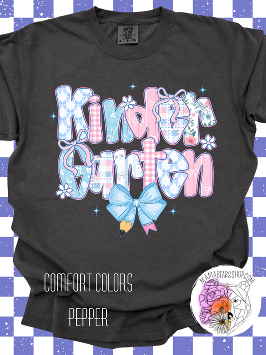 ✏️Pastel Preppy🎀 KINDERGARTEN Adult Tee