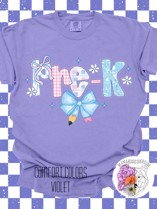 ✏️Pastel Preppy🎀 Pre-K Adult Tee