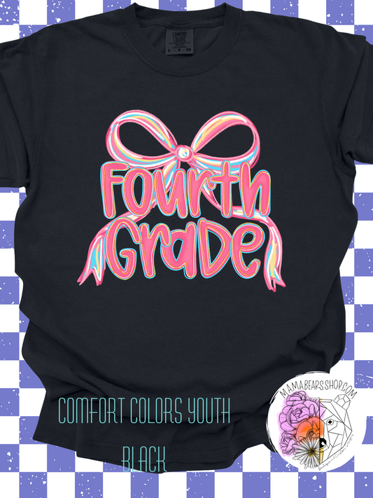 🖌️Preppy Bow FOURTH GRADE YOUTH