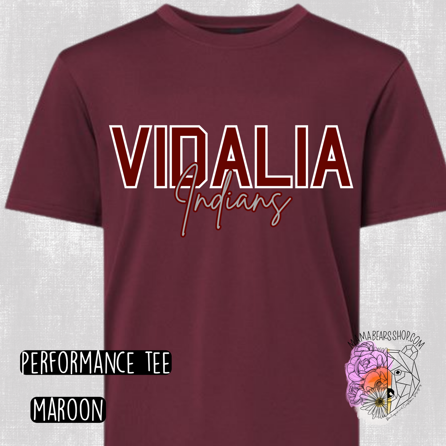 Custom Vidalia Indians Tee YOUTH