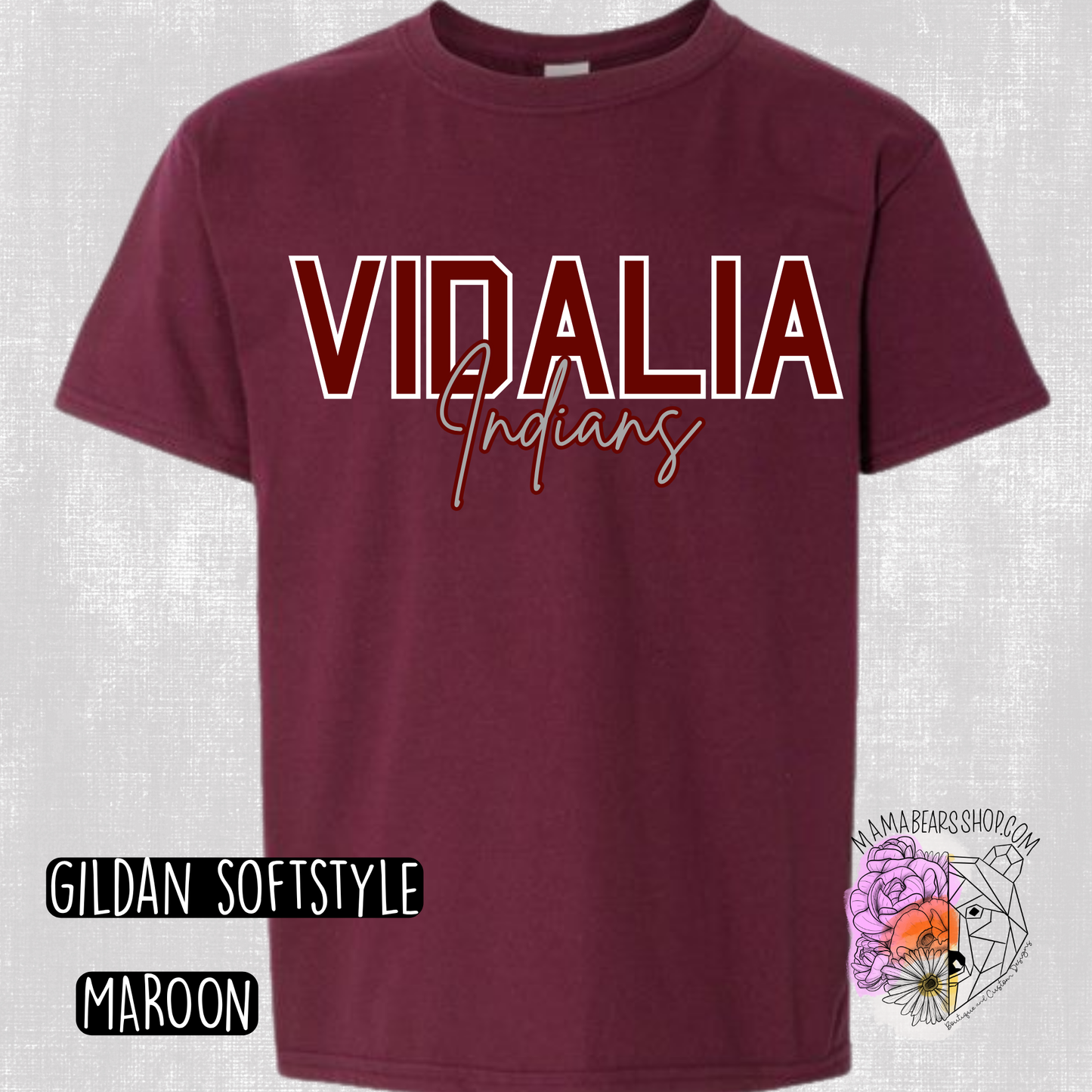 Custom Vidalia Indians Tee YOUTH