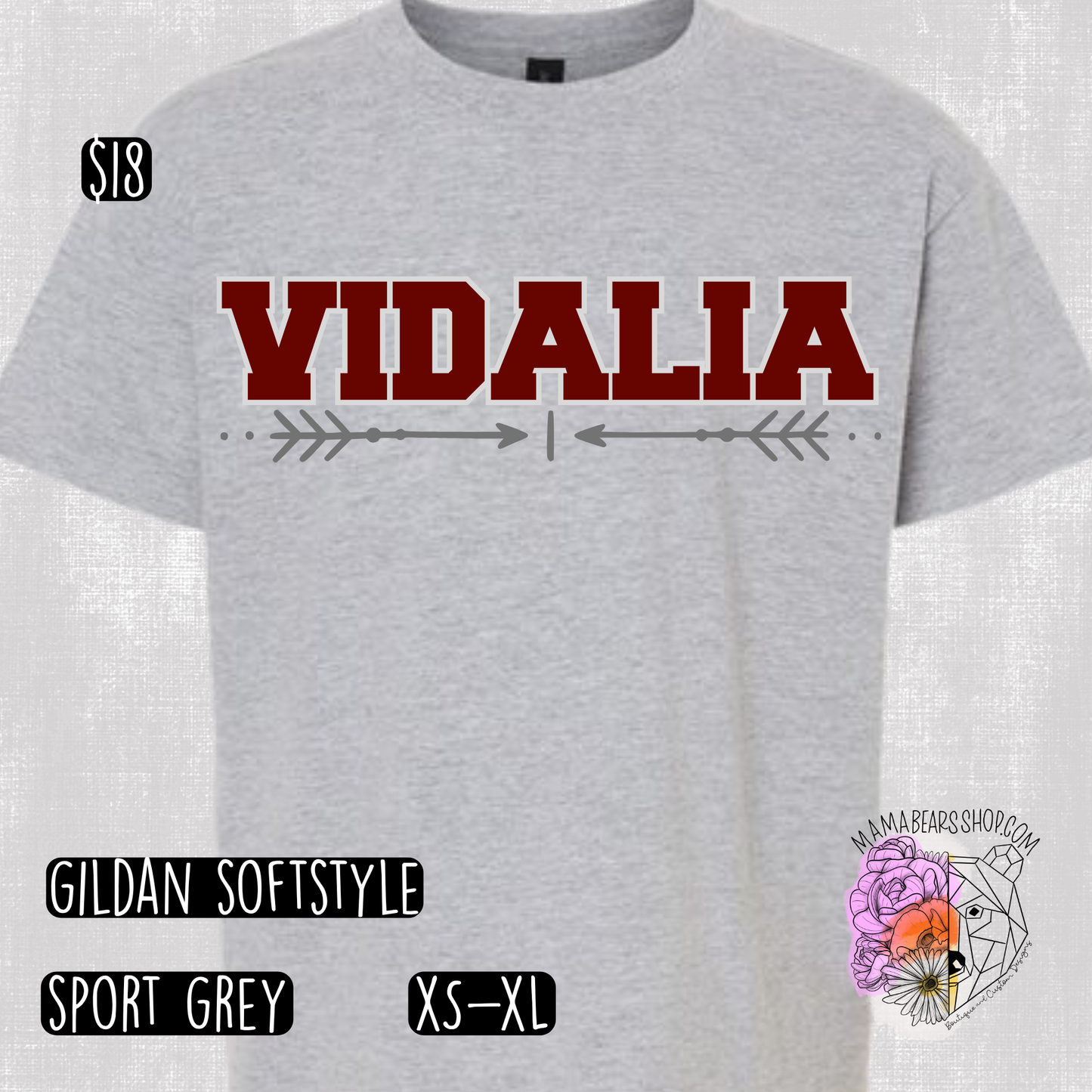 VIDALIA w/arrows YOUTH